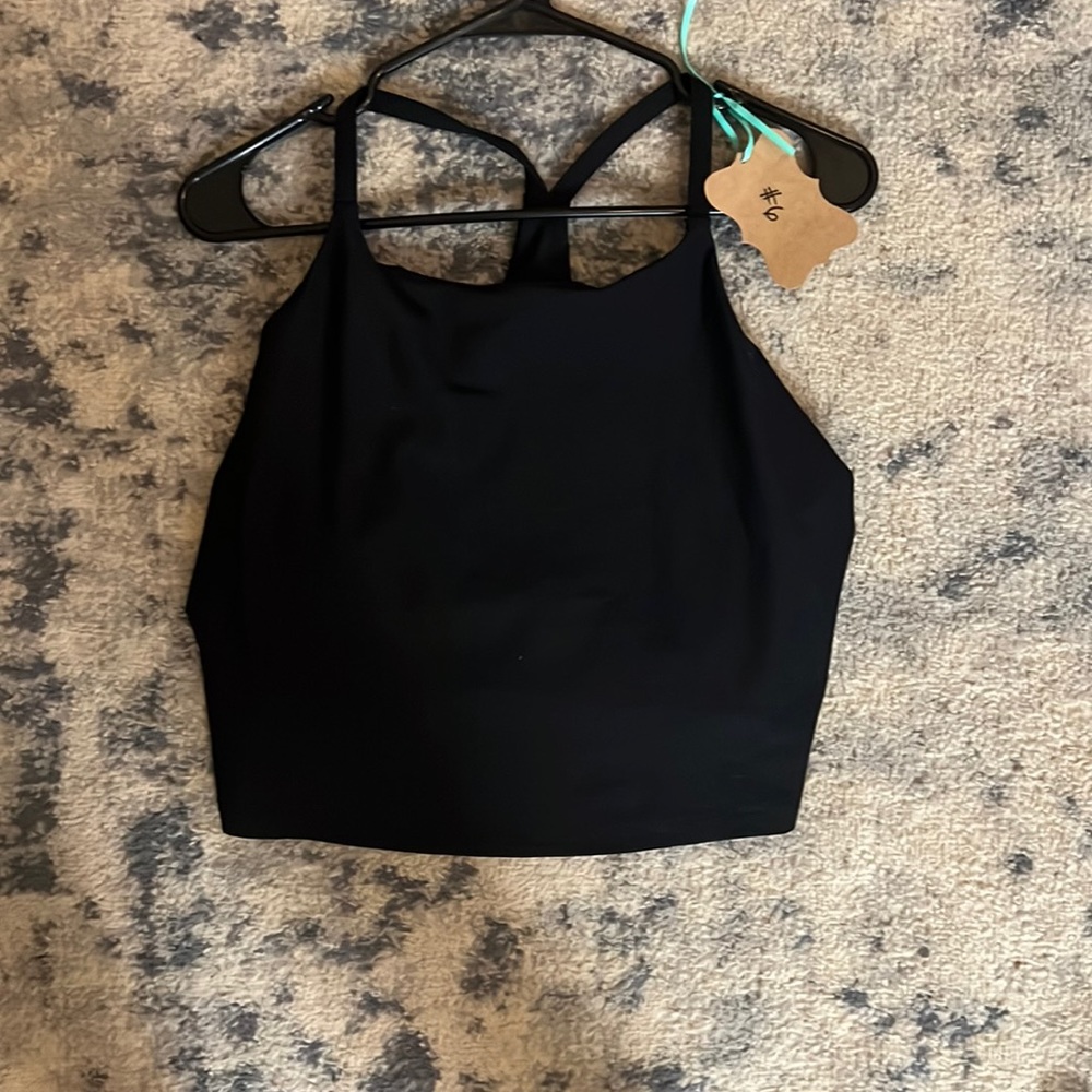 Old navy black 2x work out bra powersoft